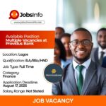 Multiple Vacancies at Providus Bank