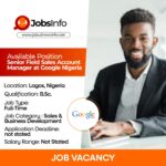 Senior Field Sales Account Manager at Google Nigeria