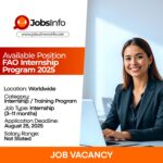 FAO Internship Programme 2025