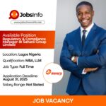 Regulatory & Compliance Manager at Sahara Group Limited