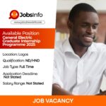 General Electric Graduate Internship Programme 2025