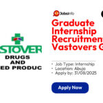 Graduate Internship Recruitment at Vastovers Group
