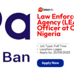Law Enforcement Agency (LEA) Officer at Opay Nigeria