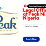 Legal Officer Job at Peak Milk Nigeria