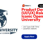 Product Designer (UI/UX) Role at Iconic Open University