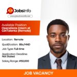 Operations Intern at GetTalenta (Remote)