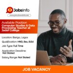 Computer Studies & Data Processing Teacher at Jadof College