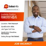 Accountant Job at Halliburton Nigeria