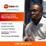ICBS Country Lead at Citibank Nigeria Limited