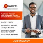 2026 Schneider Electric Graduate Trainee Program