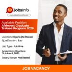 Afrinvest Graduate Trainee Program 2026