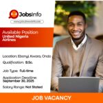 Job Vacancies at United Nigeria Airlines