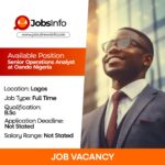 Senior Operations Analyst at Oando Nigeria
