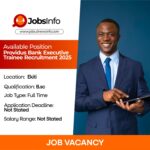 Providus Bank Executive Trainee Recruitment 2025