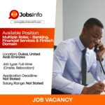 Multiple Roles – Banking, Financial Services & Fintech Domain (Dubai)
