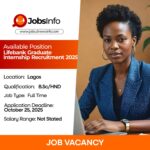 Lifebank Graduate Internship Recruitment 2025