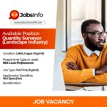 Quantity Surveyor (Landscape Industry)