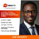 Front Desk / Content Creator at Trennco Power Limited