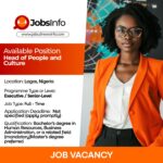 Head of People and Culture