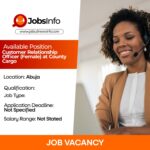 Customer Relationship Officer (Female) at County Cargo