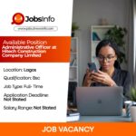 Administrative Officer at Hitech Construction Company Limited