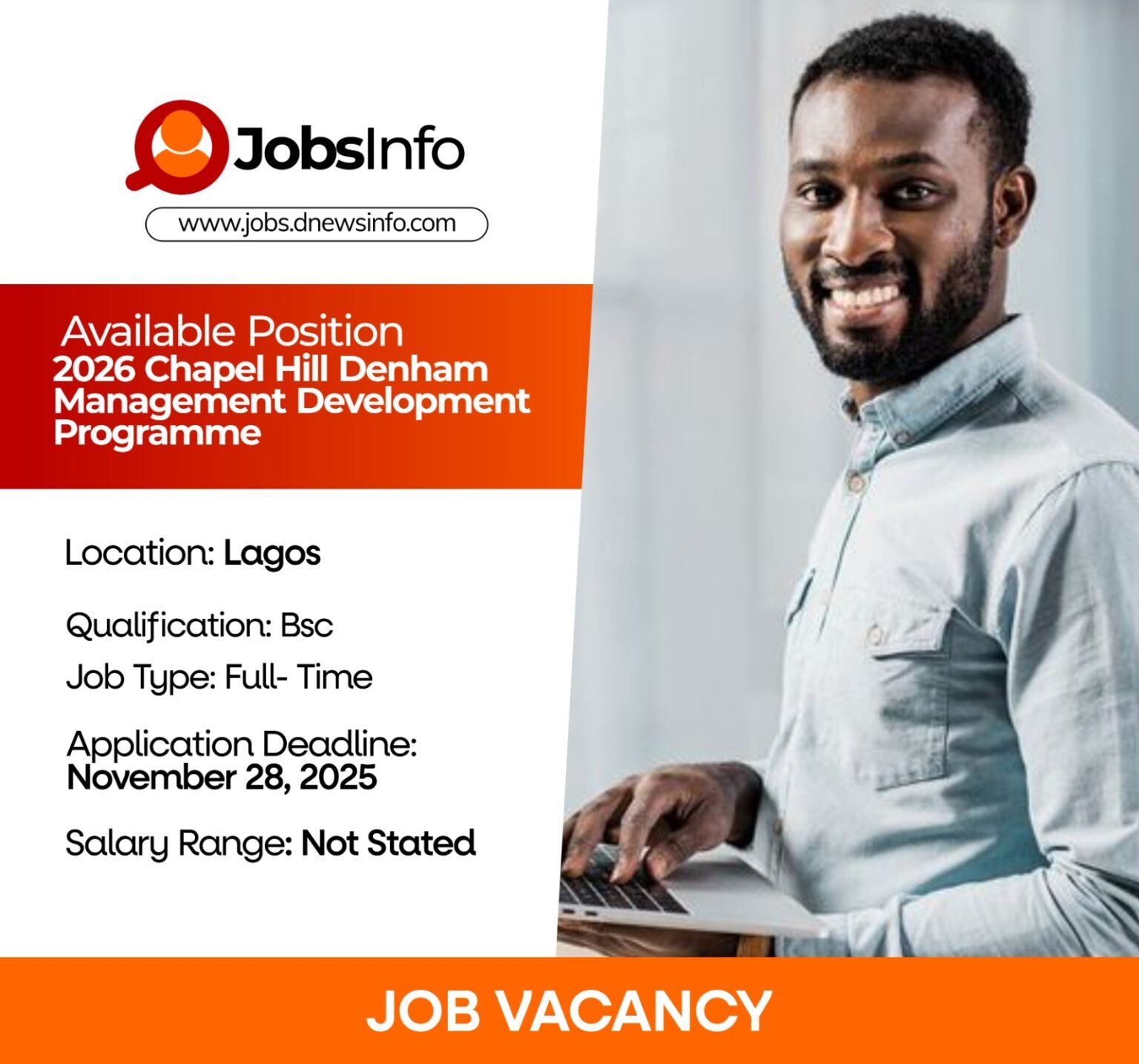 2026 Chapel Hill Denham Management Development Programme Jobs Info