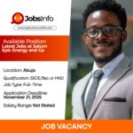 Latest Jobs at Saturn Epic Energy and Gas