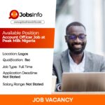 Account Officer Job at Peak Milk Nigeria