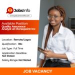 Quality Assurance Analyst at Moniepoint Inc