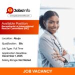 Receptionist at International Rescue Committee (IRC)