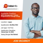 2025 Management Trainee Programme at Orange Group