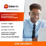 Entry Level Job at Amaiden Energy Nigeria