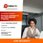 Personal Assistant to the CEO (Special Projects)