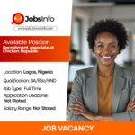 Recruitment Associate at Chicken Republic