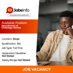 Recruitment at Chrisvirgy Homes