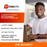 CCTV Surveillance Personnel at Bukka Hut