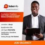 Intern, Policy and Government Relations at Evidence Action