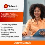 Junior Accountant at Lotus Beta Analytics Limited