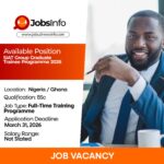 SIAT Group Graduate Trainee Programme 2026