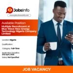 Recruitment at Blue Wave New Energy Technology Nigeria Company Limited