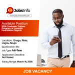2026 Graduate Trainee Program at Leventis Foundation Nigeria