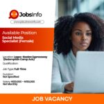 Social Media Specialist (Female)