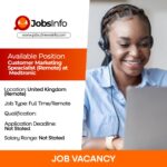 Customer Marketing Specialist (Remote) at Medtronic