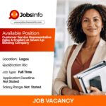 Customer Service Representative (Igbo & English) at Seven-Up Bottling Company