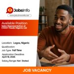 Senior Sales Representative at CWAY Foods Nigeria Ltd