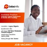 Graduate Trainee Programme at Stanbic IBTC Holdings