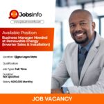 Business Manager Needed