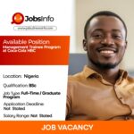 Management Trainee Program at Coca-Cola HBC