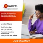 Real Estate Marketer at Zila Construction Limited