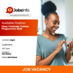 OPay Graduate Trainee Programme 2026